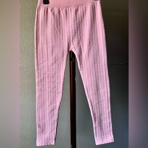 Epic Threads Warm Light Pink Patterned Leggings